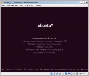 Начало установки Ubuntu